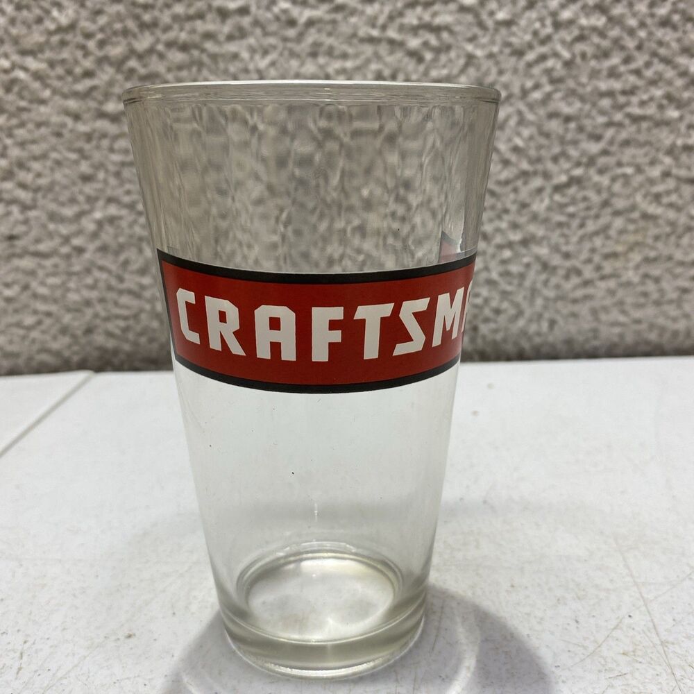 Craftsman Glass Classic Sears Tools 16oz Beer Cup